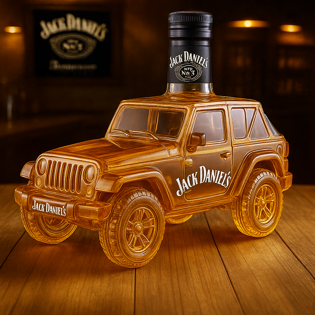 Jeep whiskey bottle