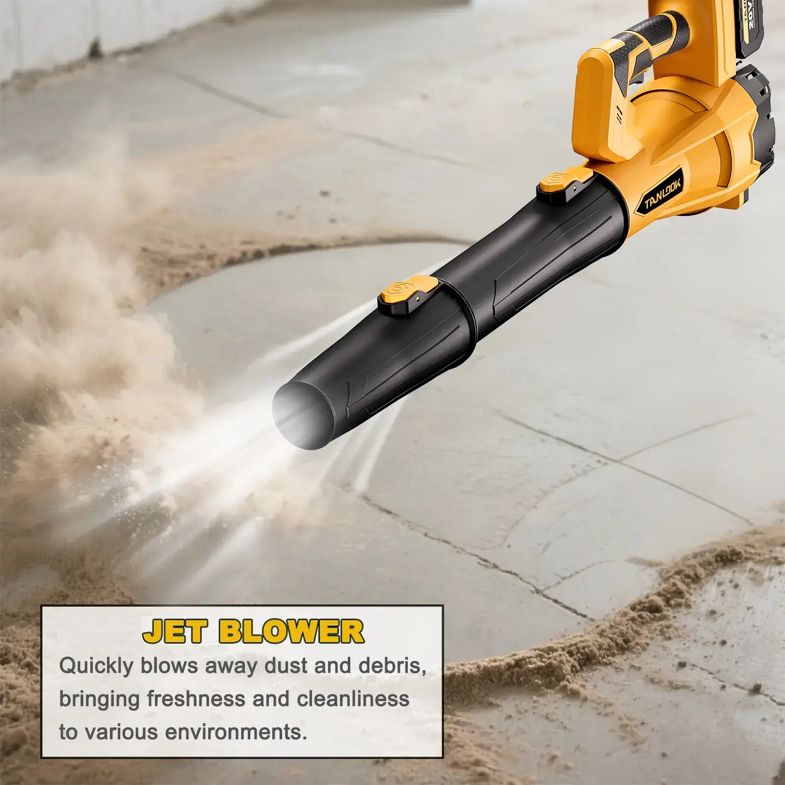 Cordless Leaf Blower - 580CFM, 160MPH, Lightweight