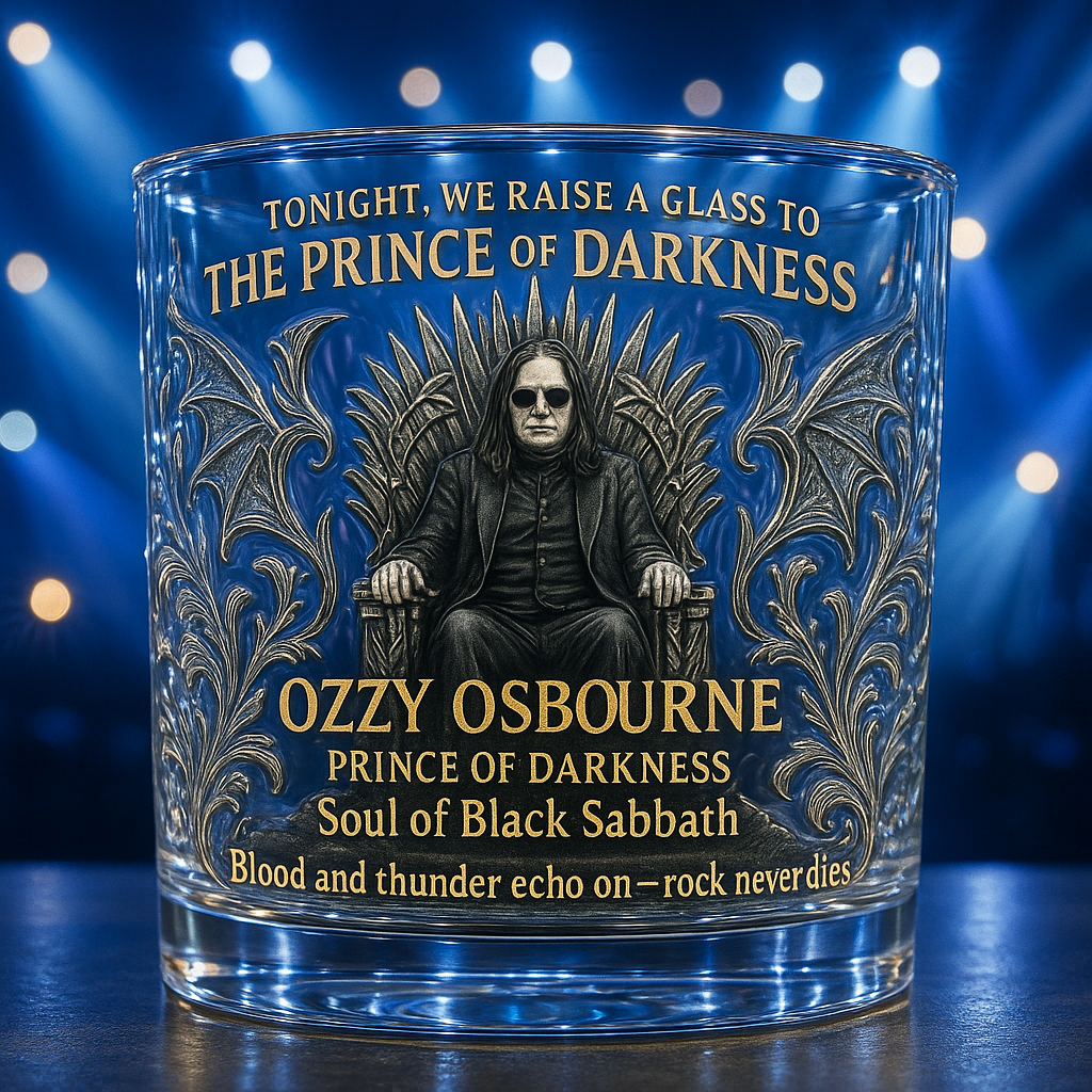 Ozzy Osbourne Memorial Whiskey Glass