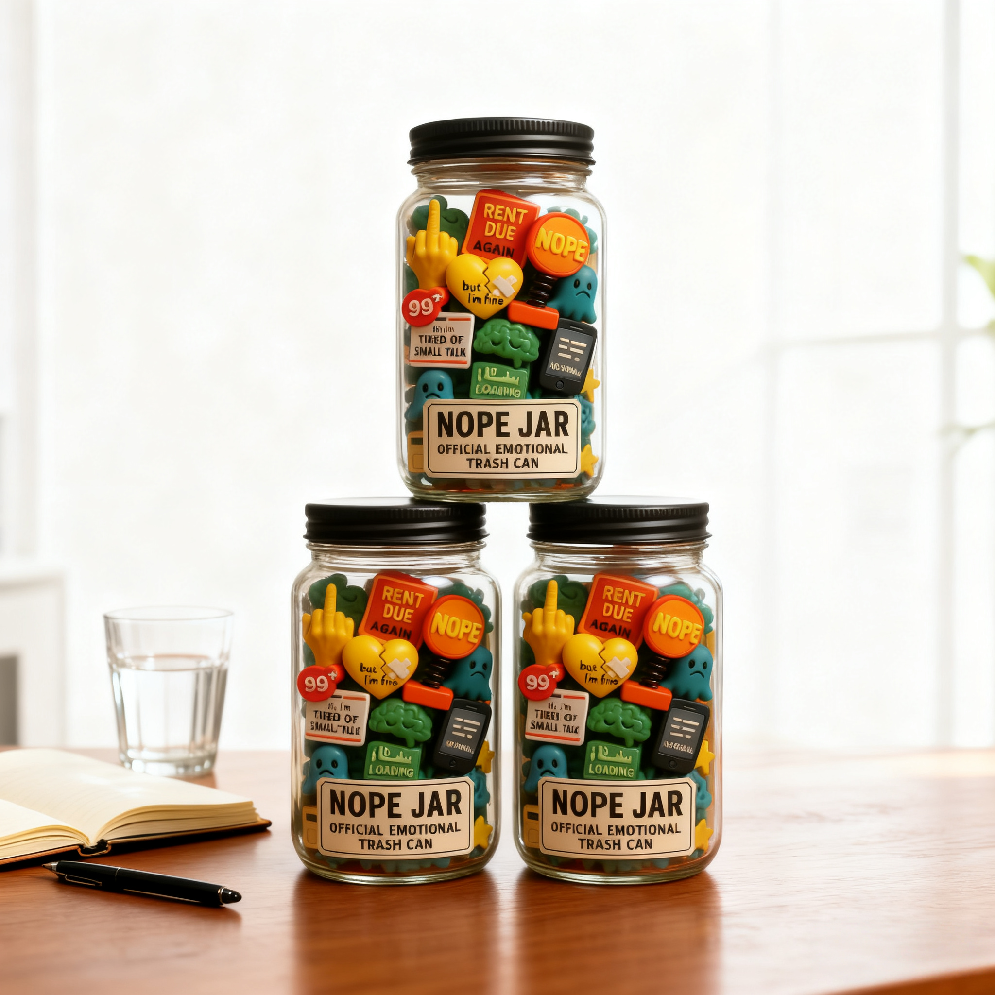 🔥NOPE JAR – Official Emotional Trash Can