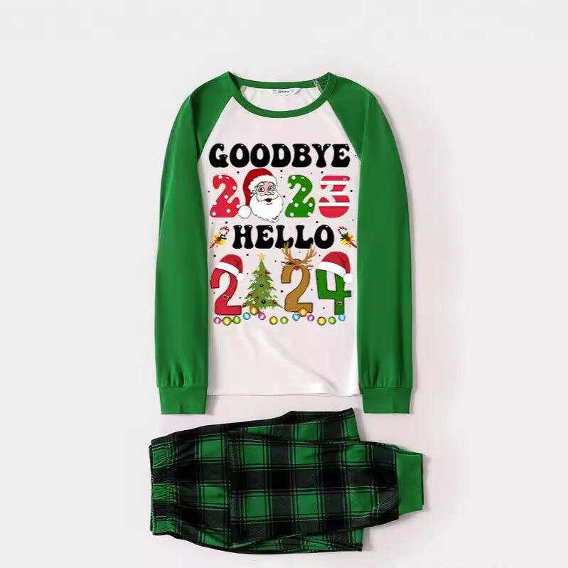 Green Plaid Christmas Pajamas Family Pajama Set