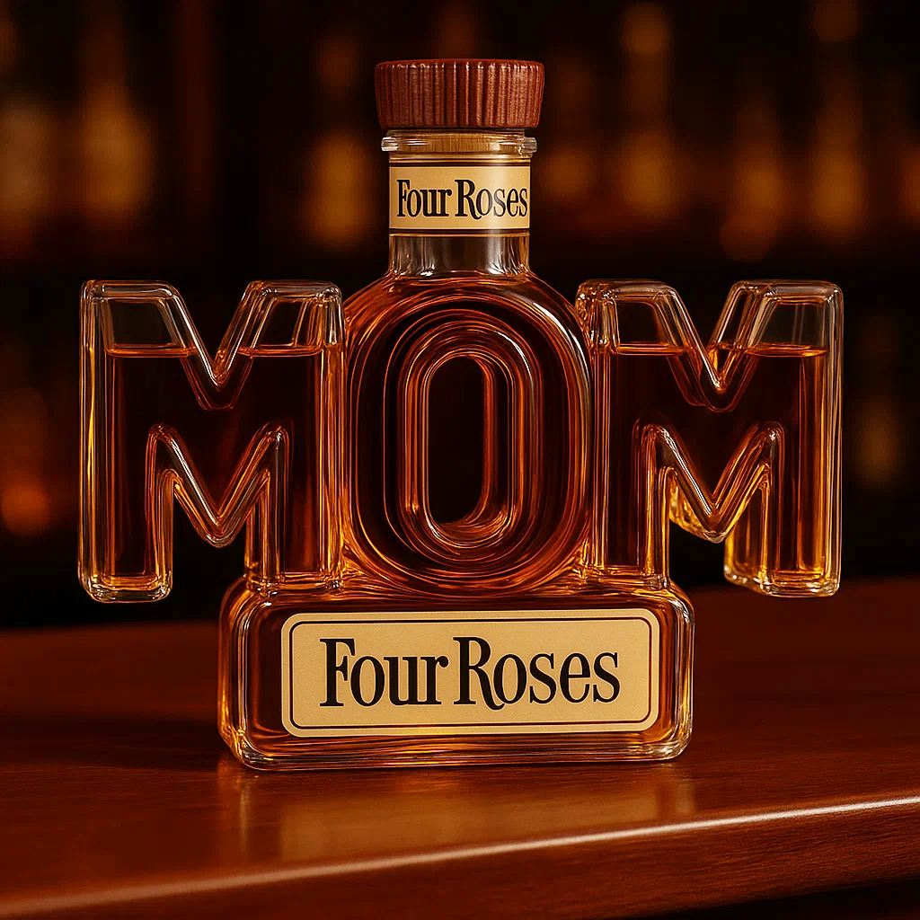 MOM Whiskey Bottle