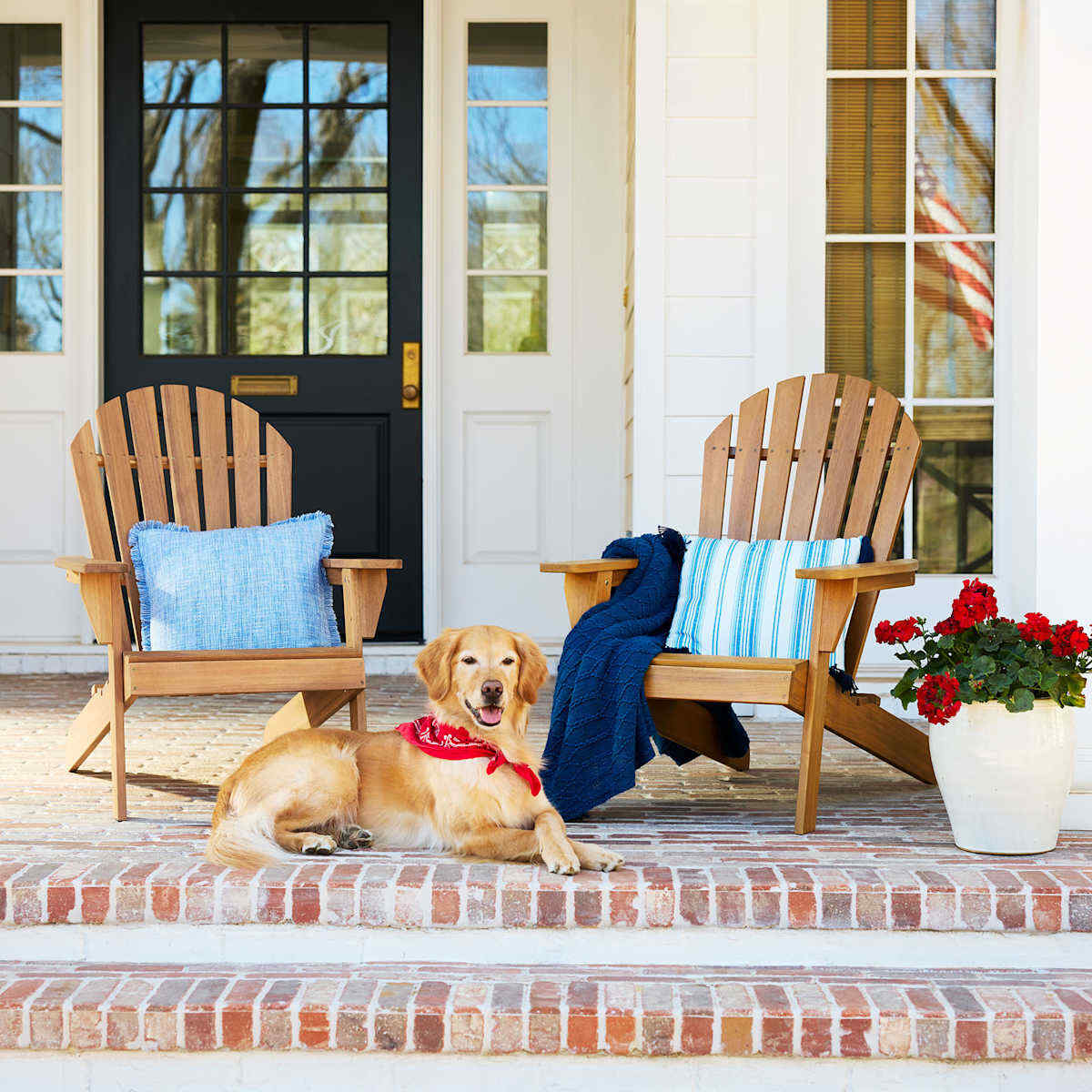 Adirondack Natural Wood Patio Chair