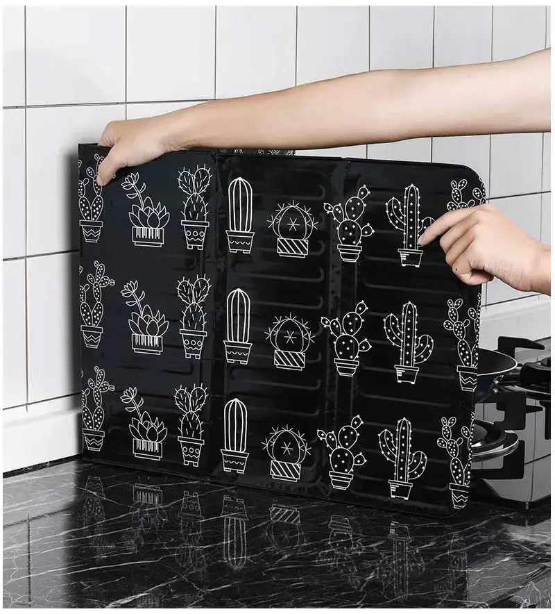 Aluminum Foldable Kitchen Gas Stove Baffle Plate
