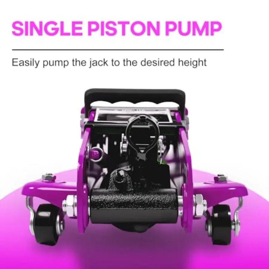 2.5-3Ton Low-Profile Professional Floor Jack with RAPID PUMP, Purple