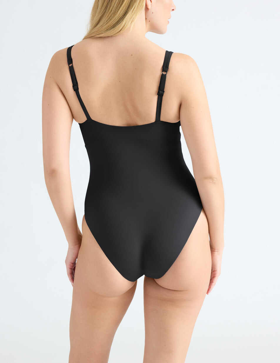 Deep V One Piece Swimsuit