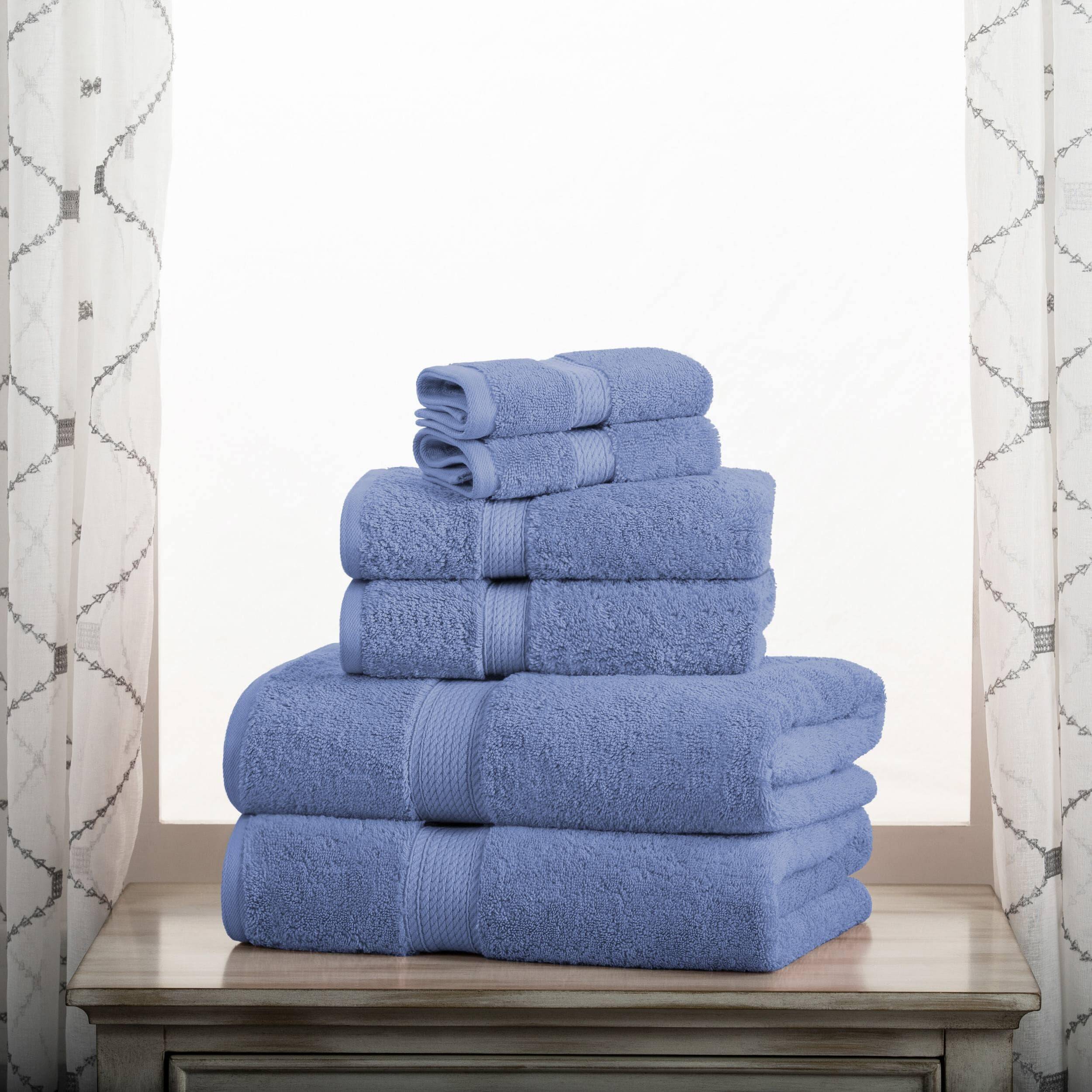 Superior Egyptian Cotton Pile Heavyweight 6-Piece Towel Set