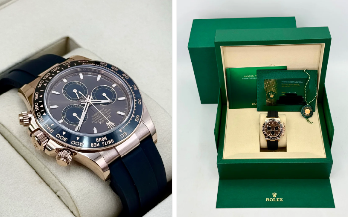 NEW 2025 Rolex Daytona 40mm 126515LN Rose Gold Oysterflex Chocolate Dial