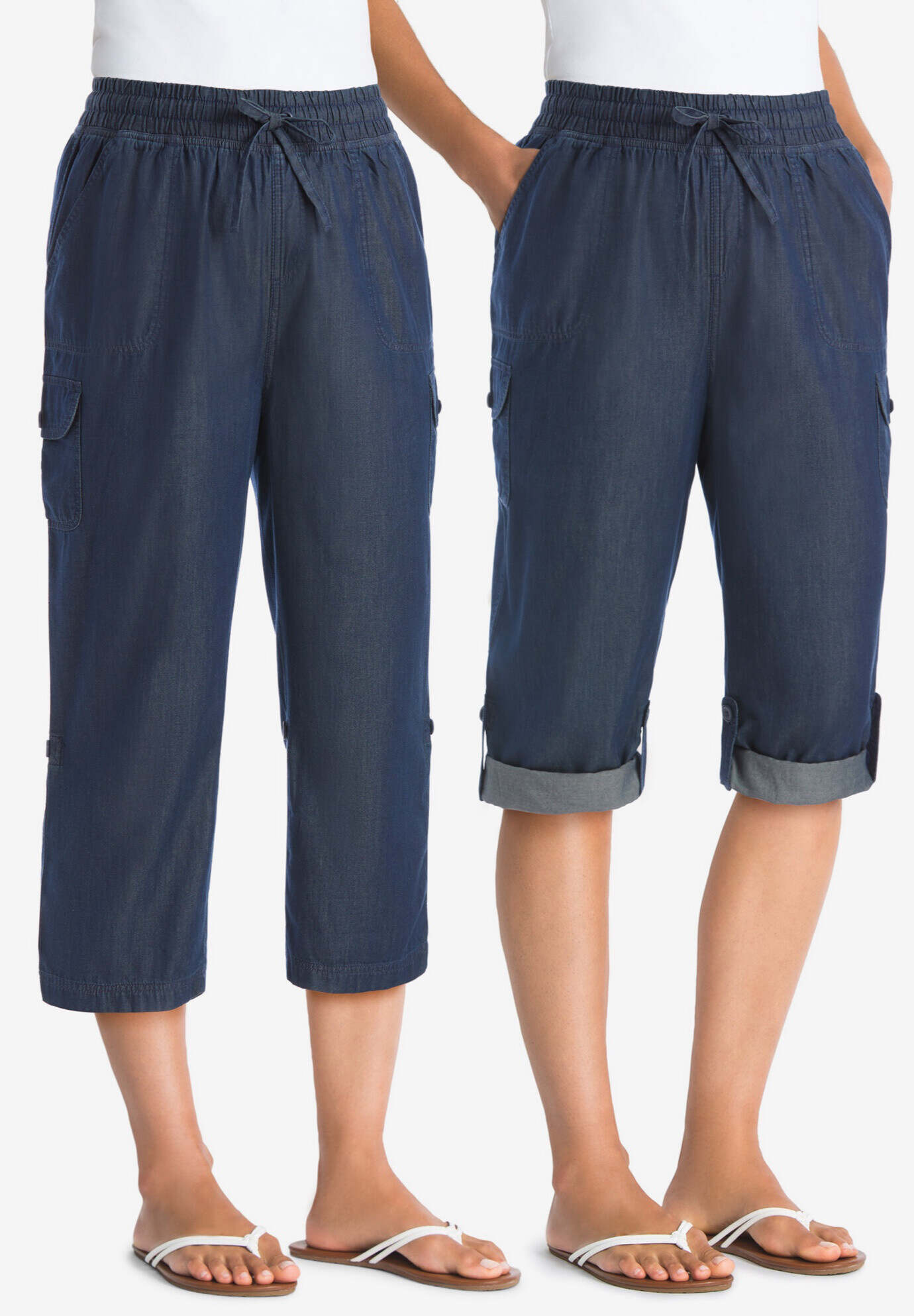 Convertible Length Cargo Capri Pant