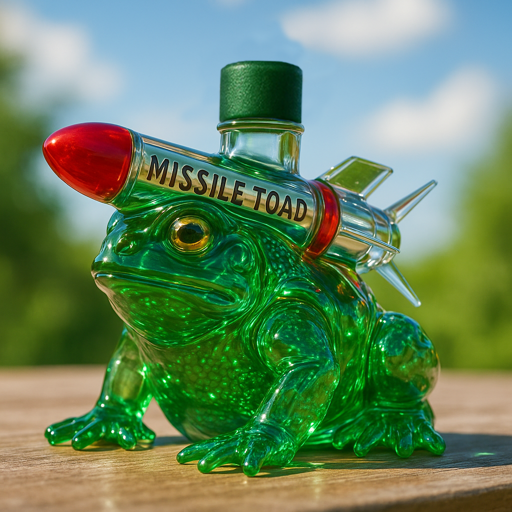 Missile Toad Whiskey Bottle