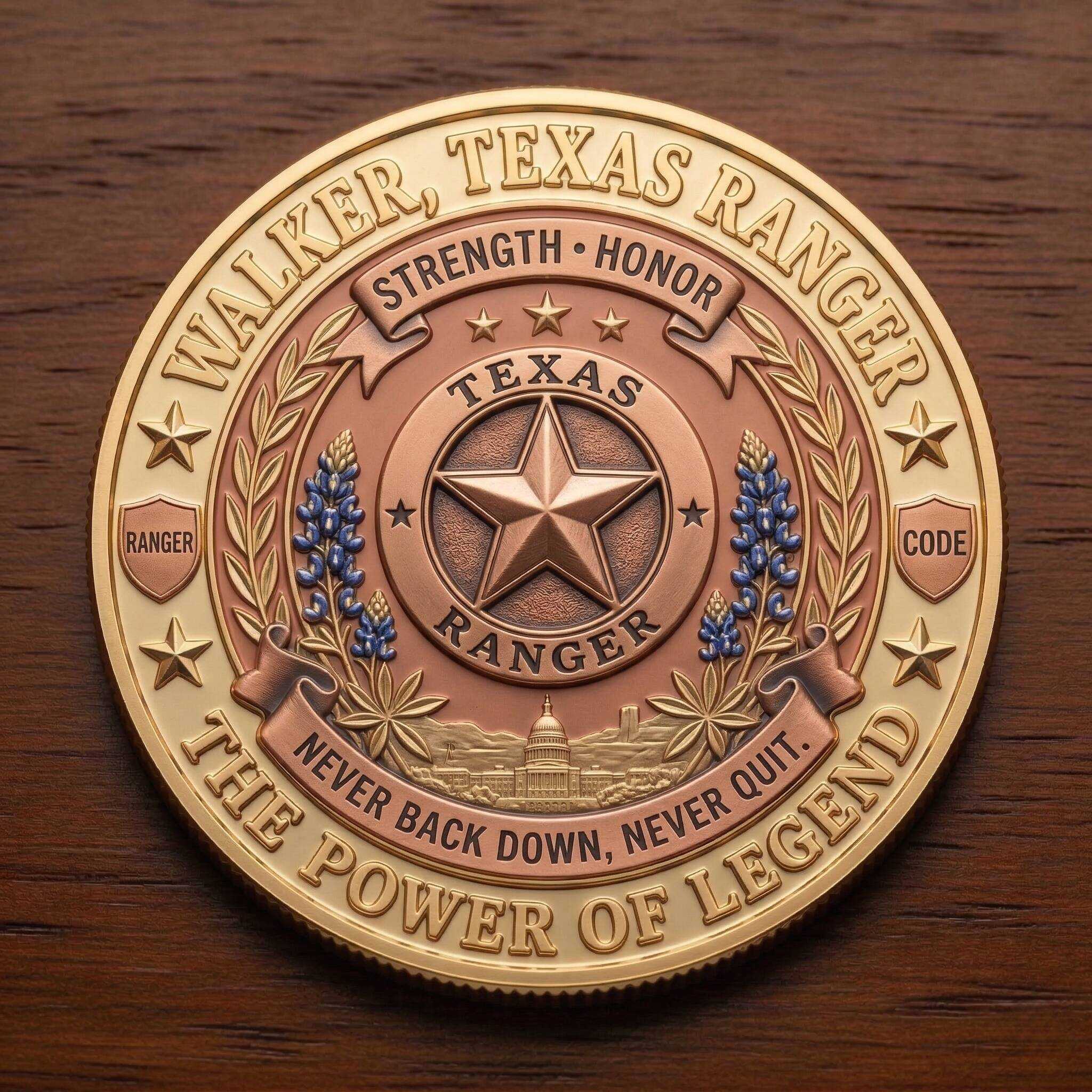 Chuck Norris Ultimate Legend Coin - Limited Edition Texas Ranger Tribute