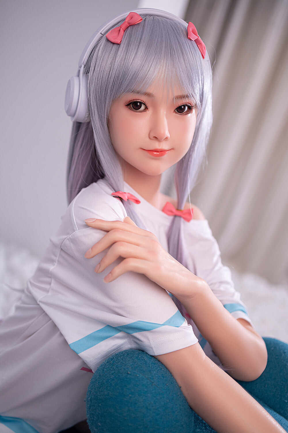 Corrinne 5ft18 / 158cm #30 Head Full Silicone Small Breasts Cute Custom Sex Doll