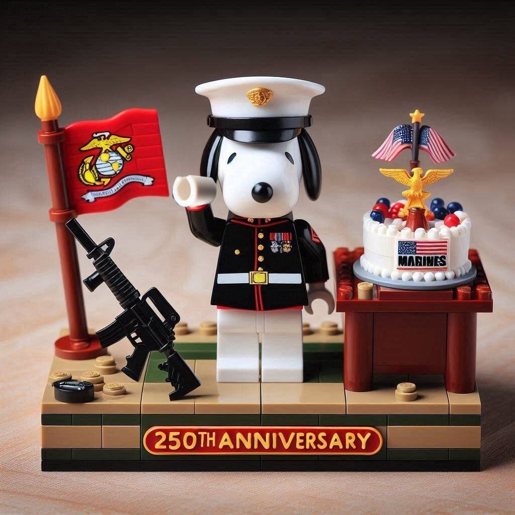 Snooopy Military 250th Anniversary Brick Set