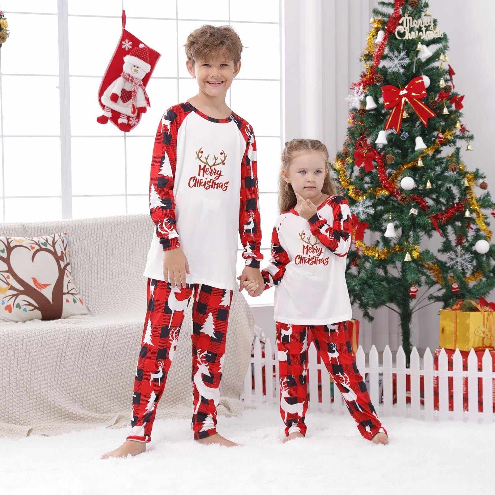 Family Matching Merry Christmas Family Look Pajama Set
