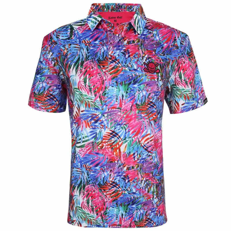 Summertime Cool-Stretch Men's Golf Shirt (Multicolor)