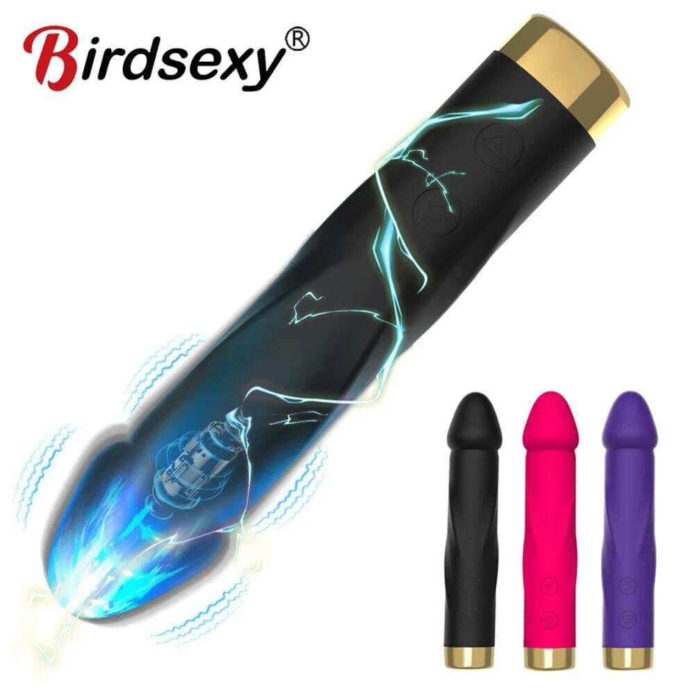 10-Mode Realistic Silicone Dildo Vibrator