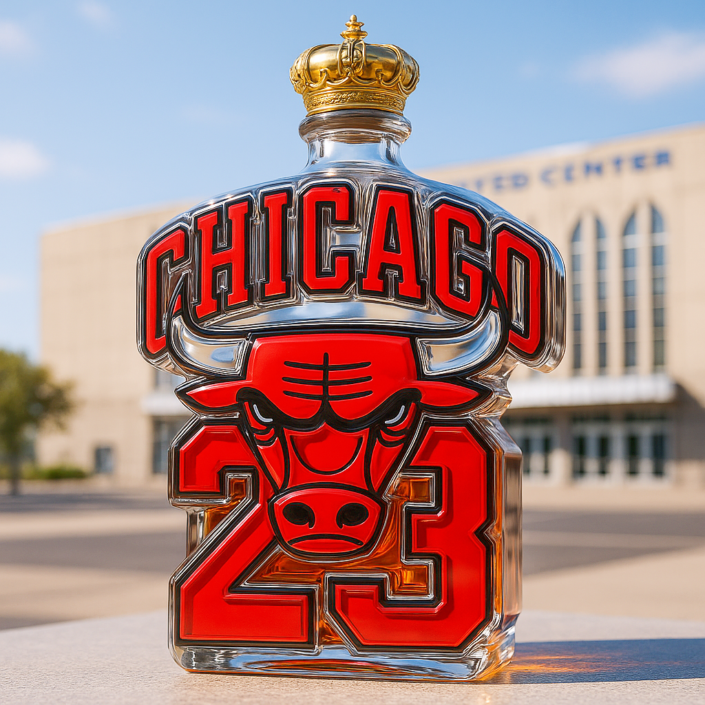Chicago Bulls Salute Whiskey Bottle