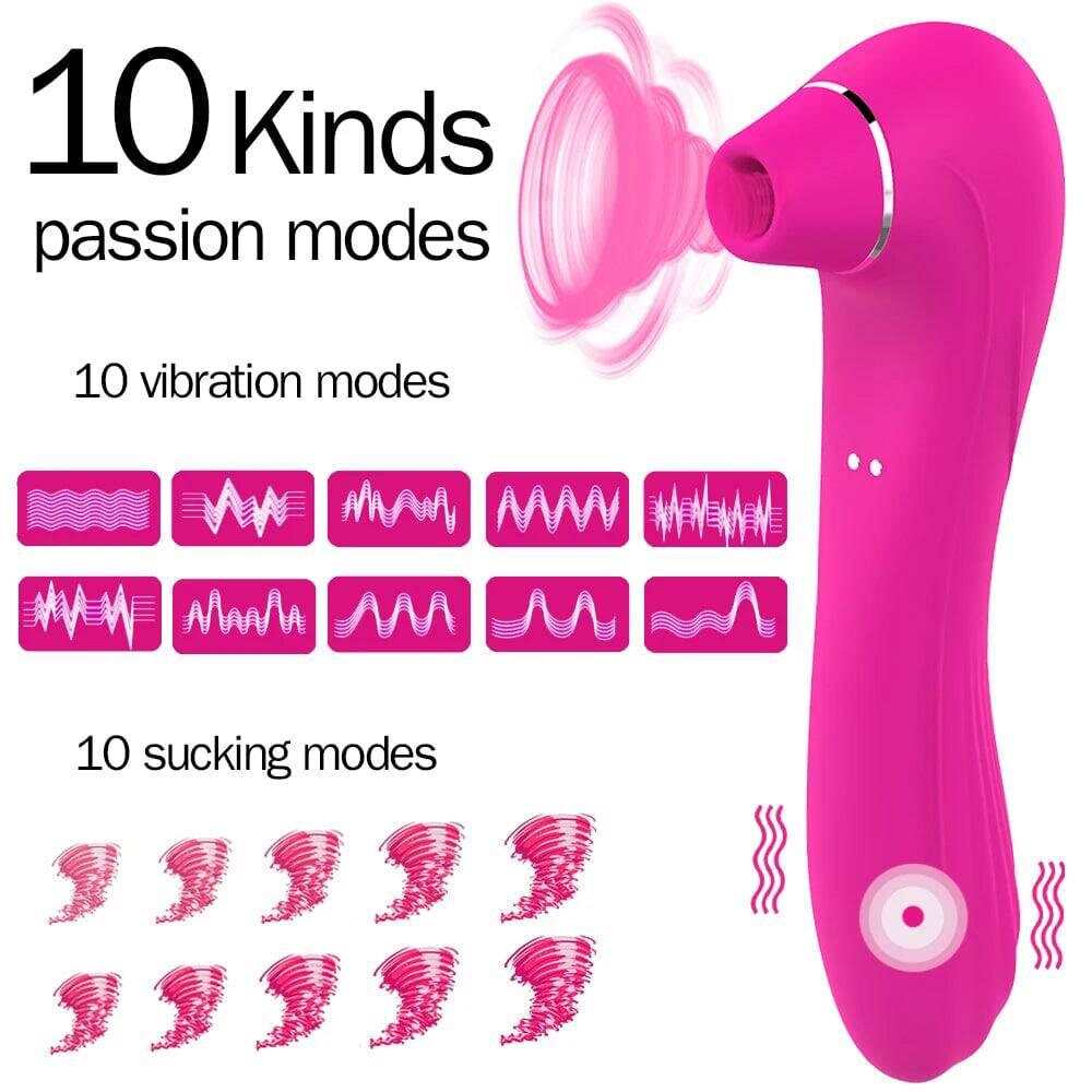 Vagina Sucking Vibrator: Oral Tongue Suction & Clitoris Stimulator