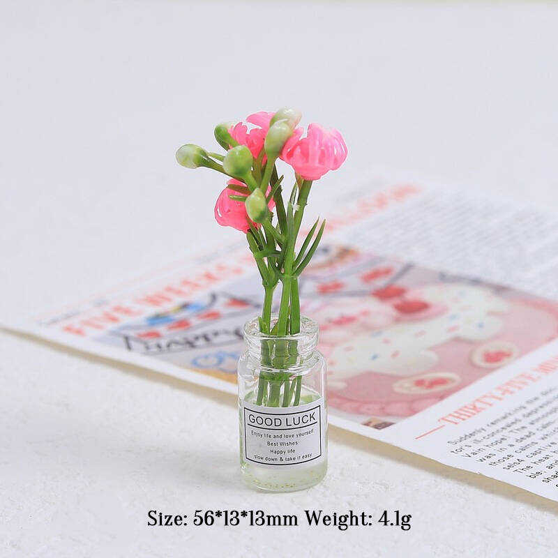 Multicolor Three-dimensional Luminous Vase, Creative Handmade DIY Cream Glue Accessories, Resin Small Parts