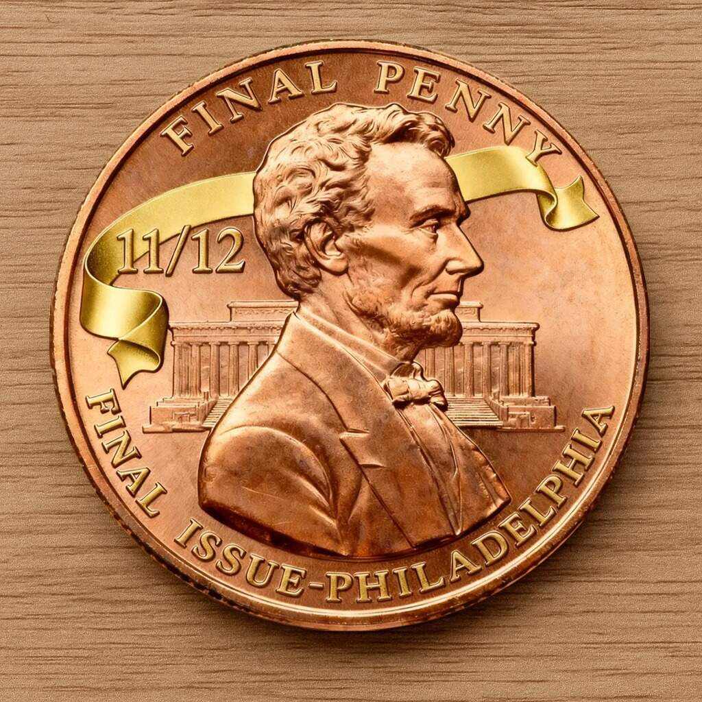 75% OFF! - Limited - Time Offer - Lincoln Final Penny – 11/12 Limited Edition Commemorative Coin