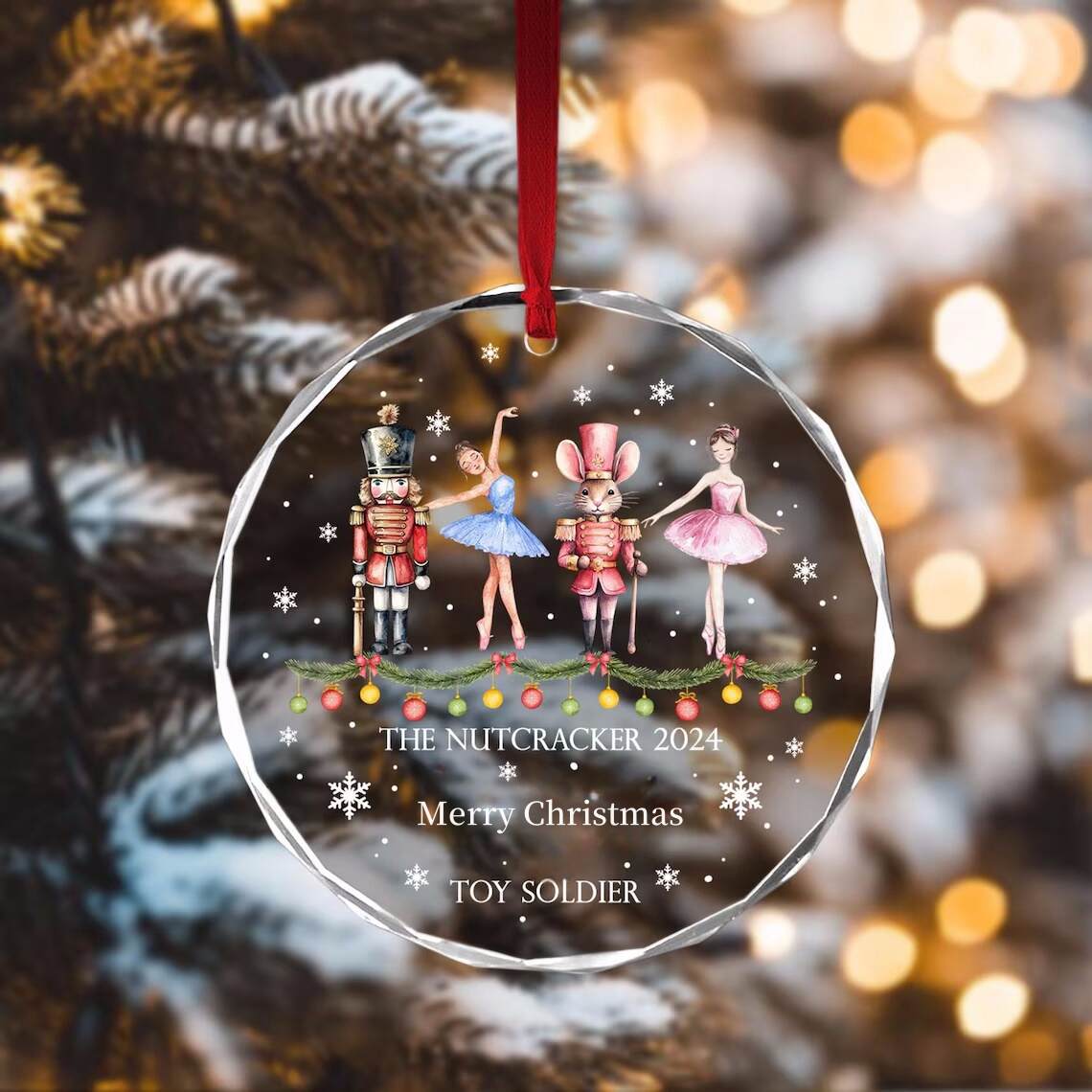 Nut-cracker Ballet Christmas Ornament