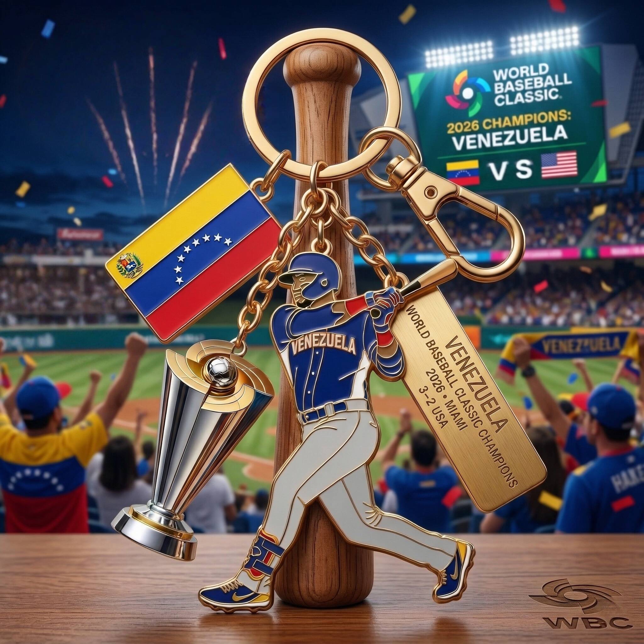 🔥Venezuela 2026 WBC Champions Keychain