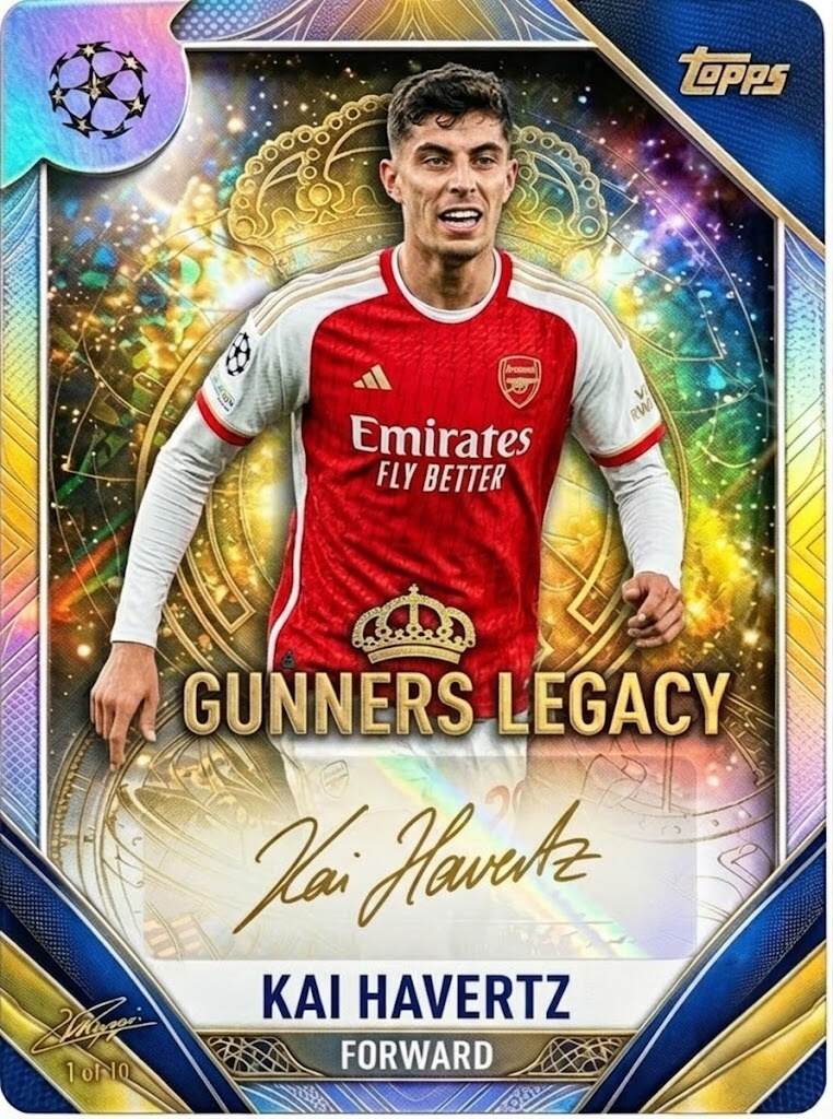 Arsenal F.C. 140th Anniversary Topps Legacy Collection Ultra Premium Trading Cards