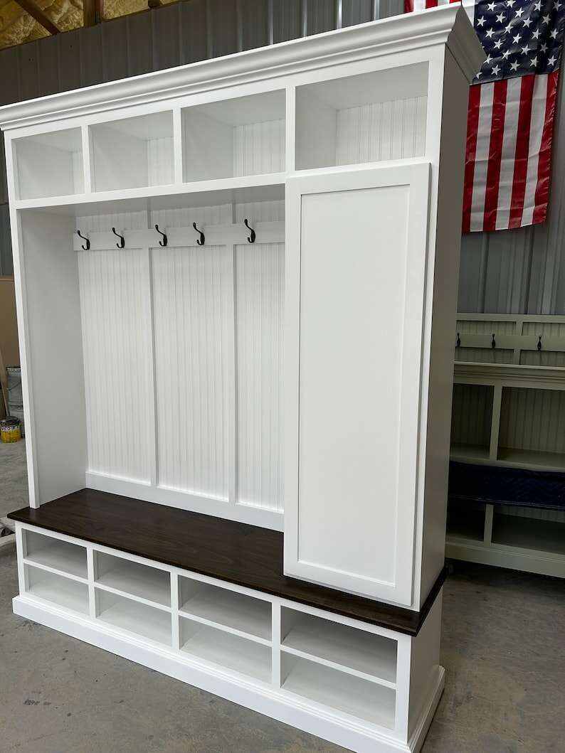 FORT MYERS 4 section hall tree with bench and coat rack