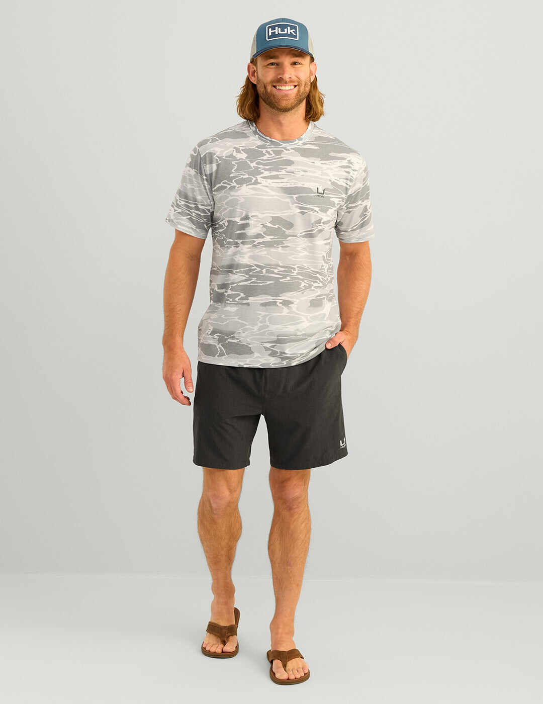 Leeward Short Sleeve Camo Crew