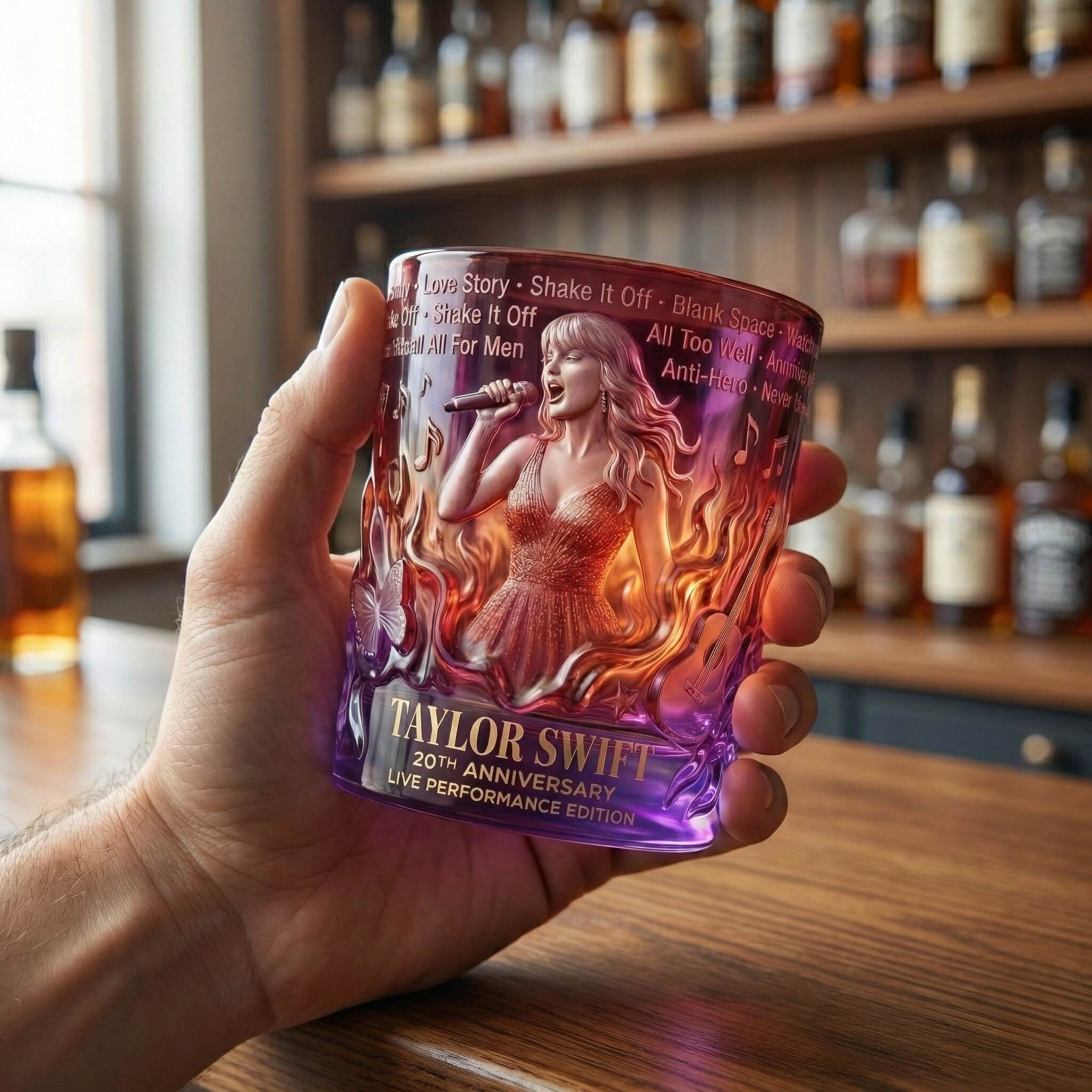 Taylor Swift 20th Anniversary Collector Whiskey Glass