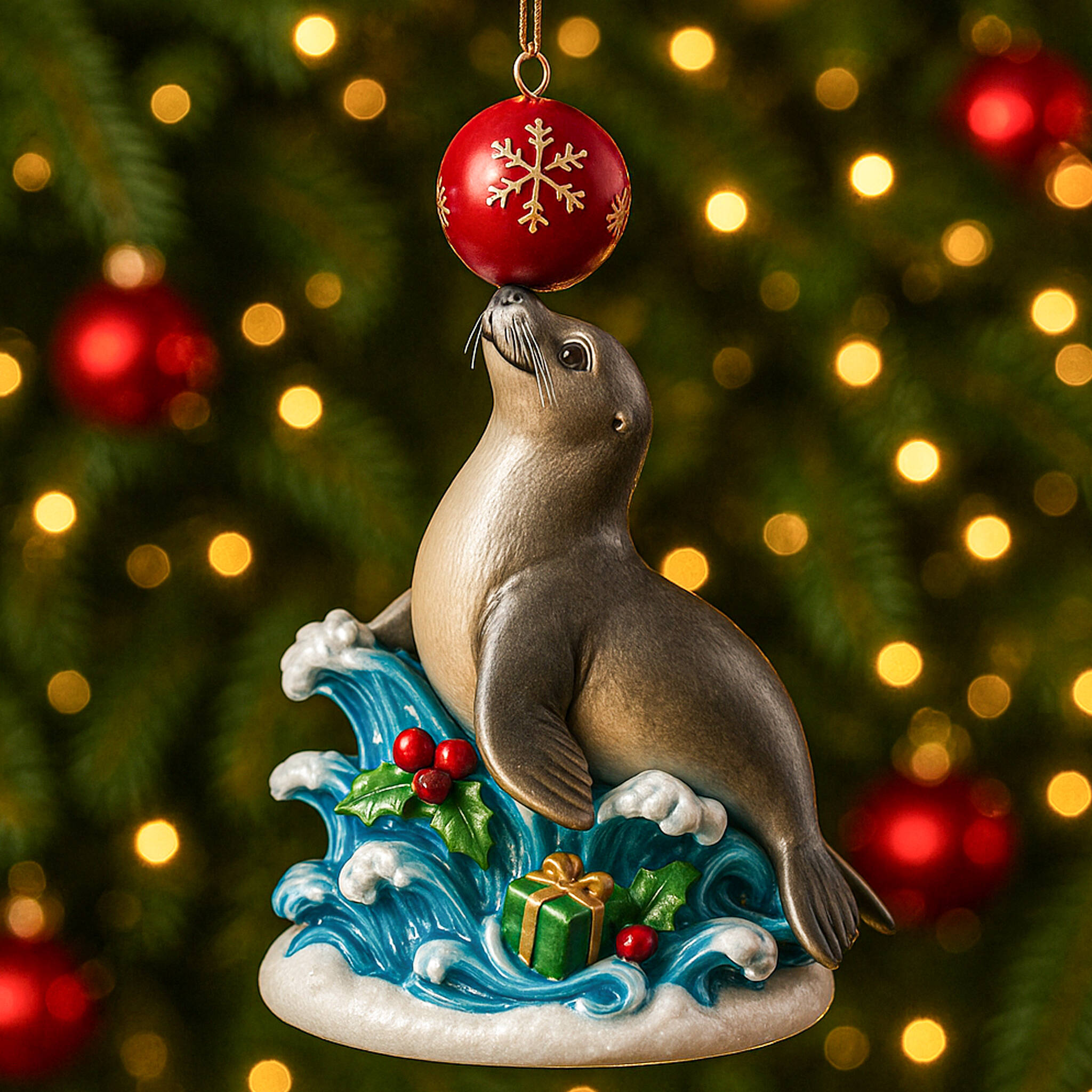 Ocean Wonders Christmas Ornament Set