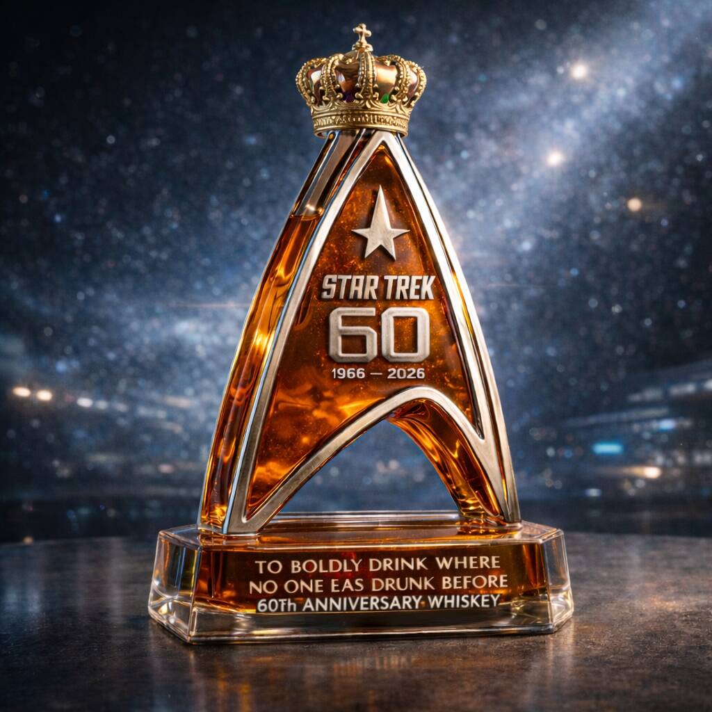 ST 60th Anniversary Whiskey Bottle