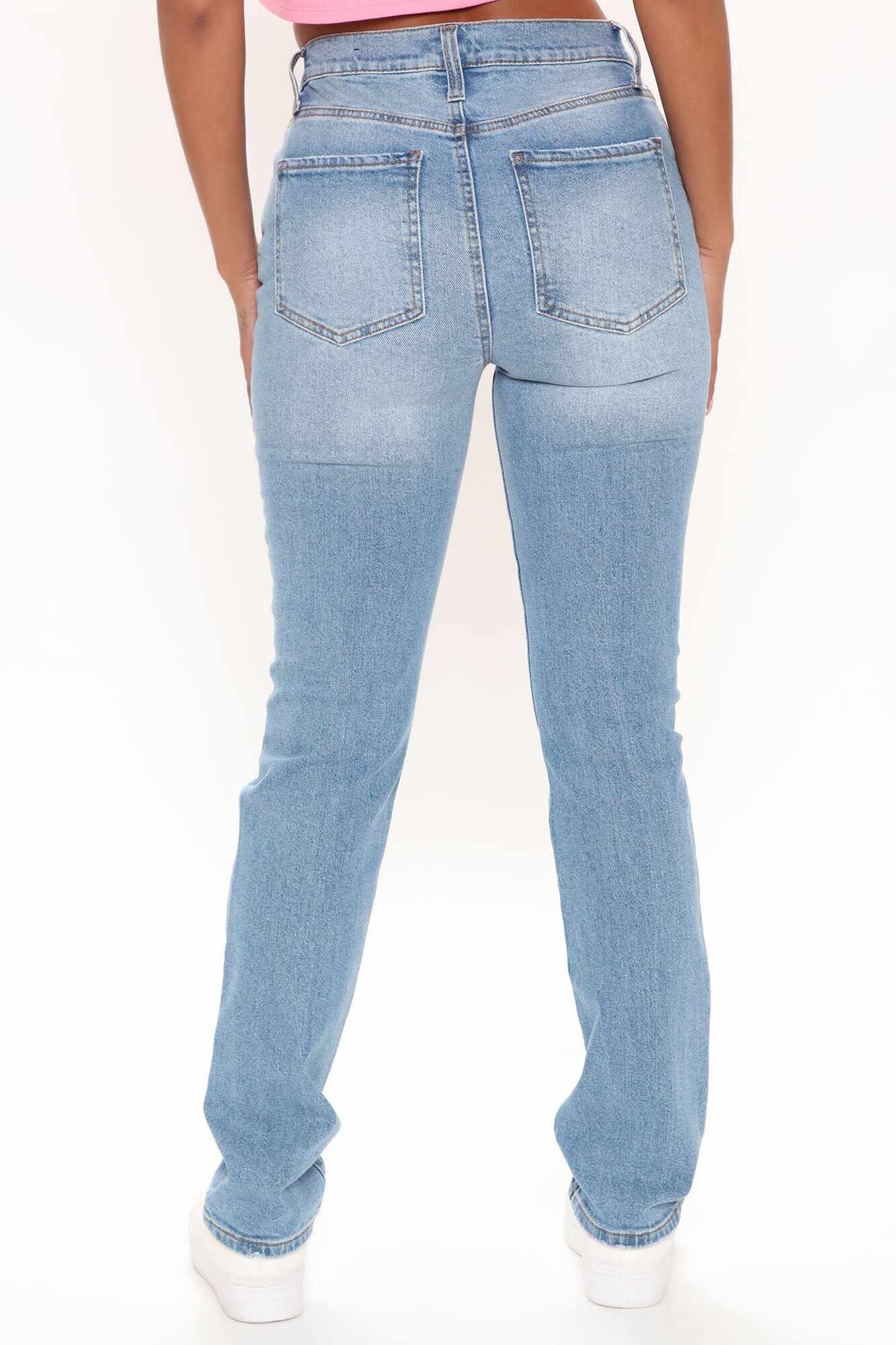 Replay Of The 90's Slim Straight Leg Jeans - Medium Blue Wash