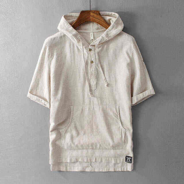 Harding Hooded Linen Shirt