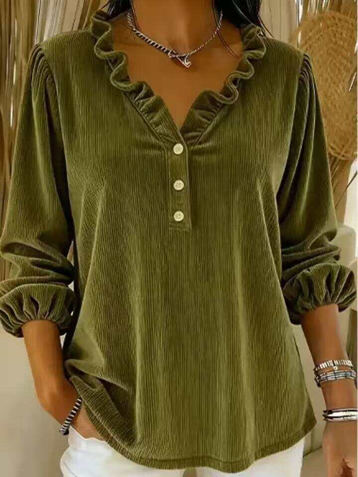 🔥Summer Arrivals🌟Women's Solid Color Crew Neck Long Sleeve Casual Loose Knit Pullover