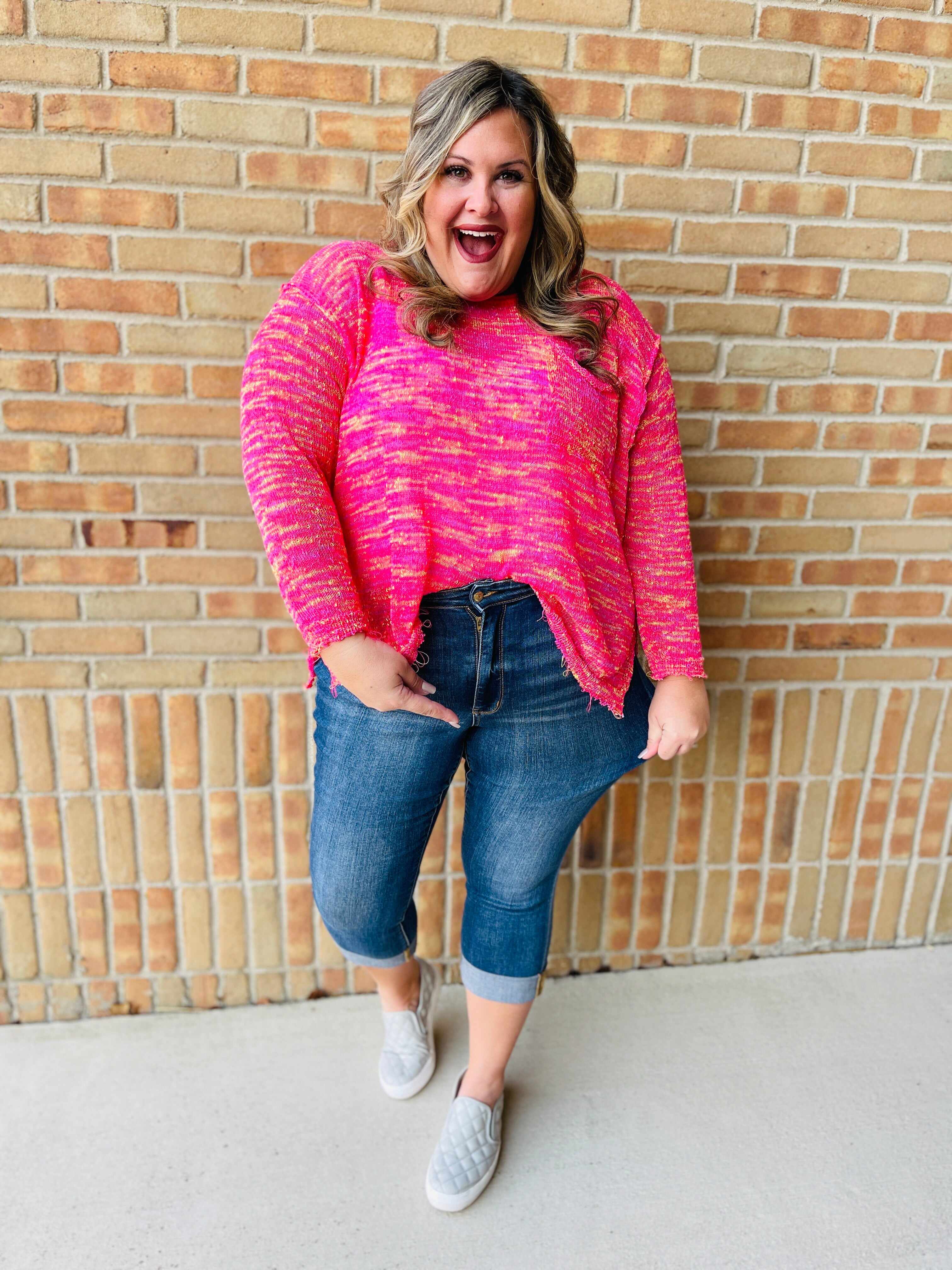 PLUS/REG Two in One Cuff This Way Skinny Jean / Capri