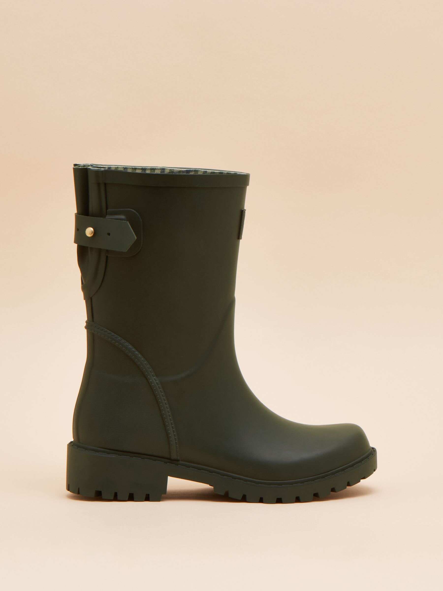 Wistow Black Adjustable Mid Calf Wellies