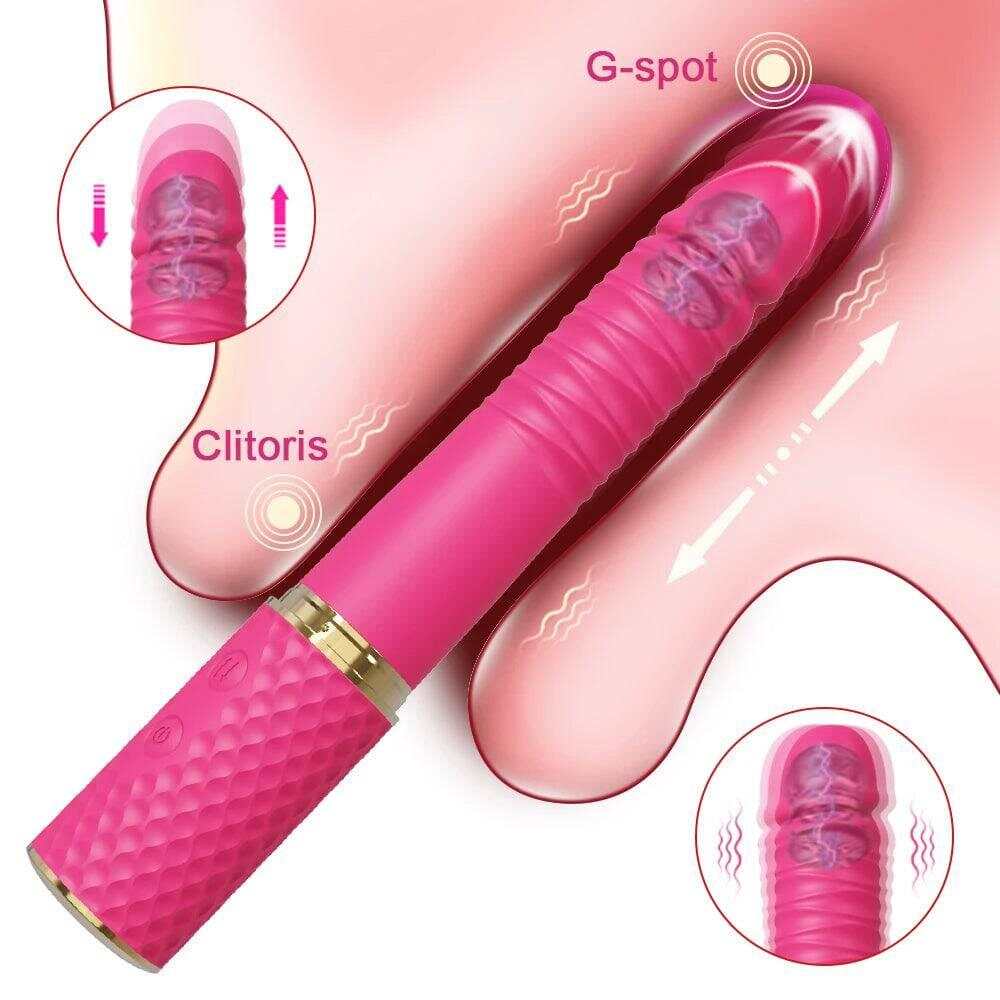Telescopic Dildo Vibrator – Automatic G-Spot Thrusting Toy