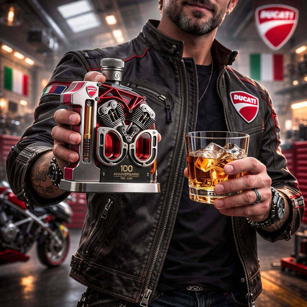 Ducati 100th Anniversary Whisky Bottle