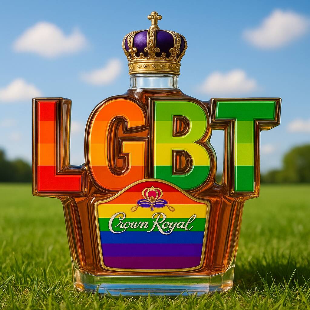 LGBT Whiskey Bottle