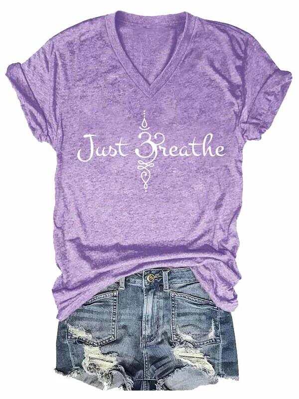 Just Breathe Art Casual T-shirt