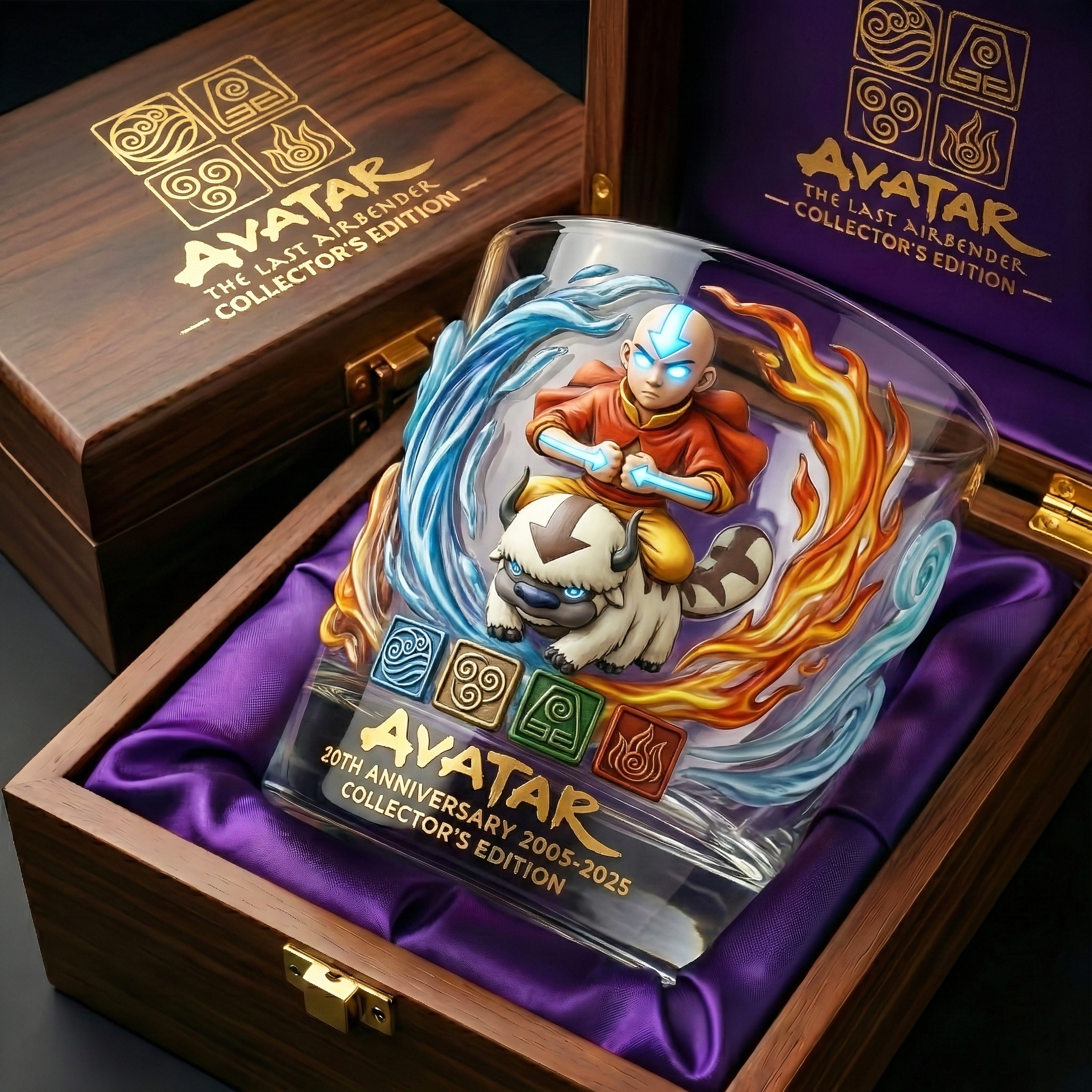The Last Airbender 20th Anniversary Collector’s Edition Glass Tumbler