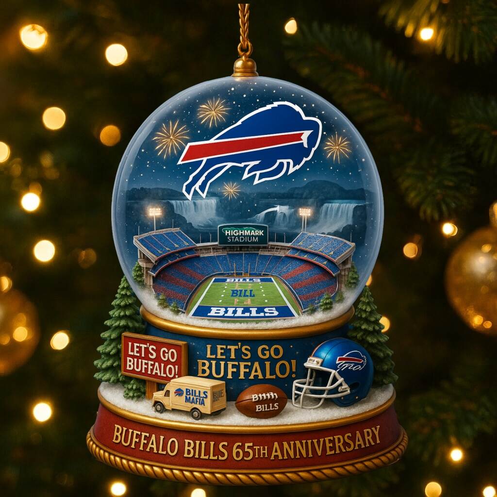 Buffalo Bills 65th Anniversary Christmas Ornament