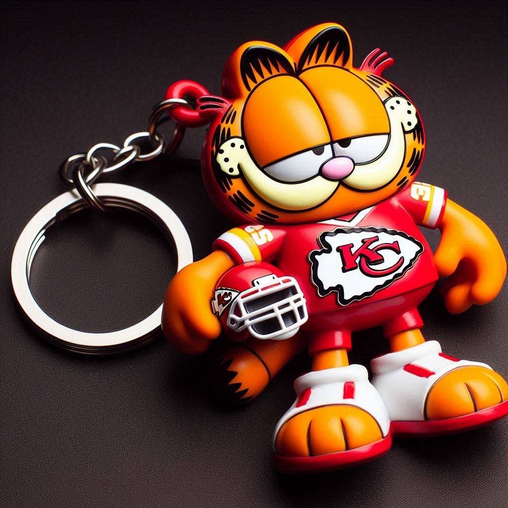 NHL Team Spirit Garfield Keychain