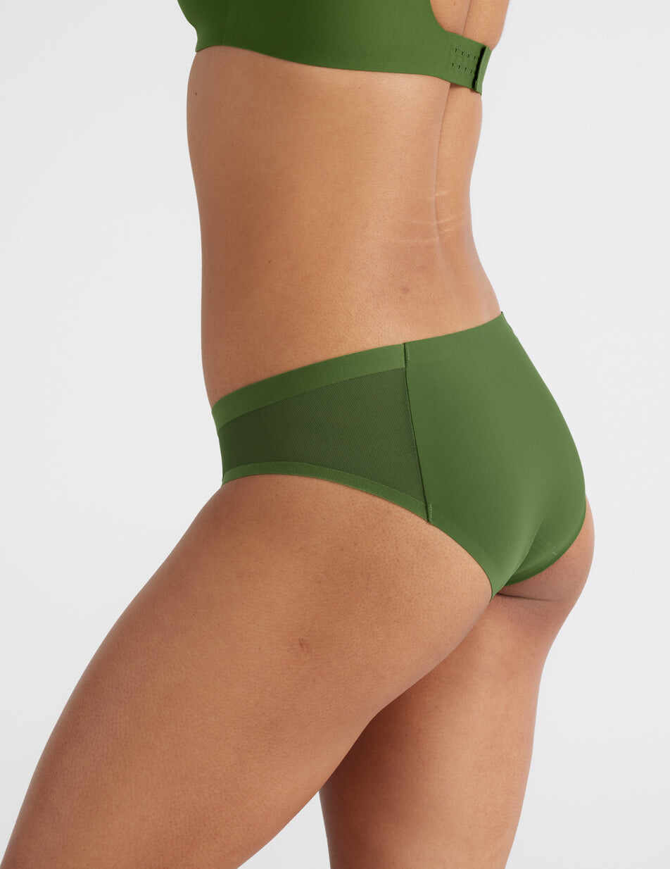 Light Leakproof No-Show Mesh Bikini