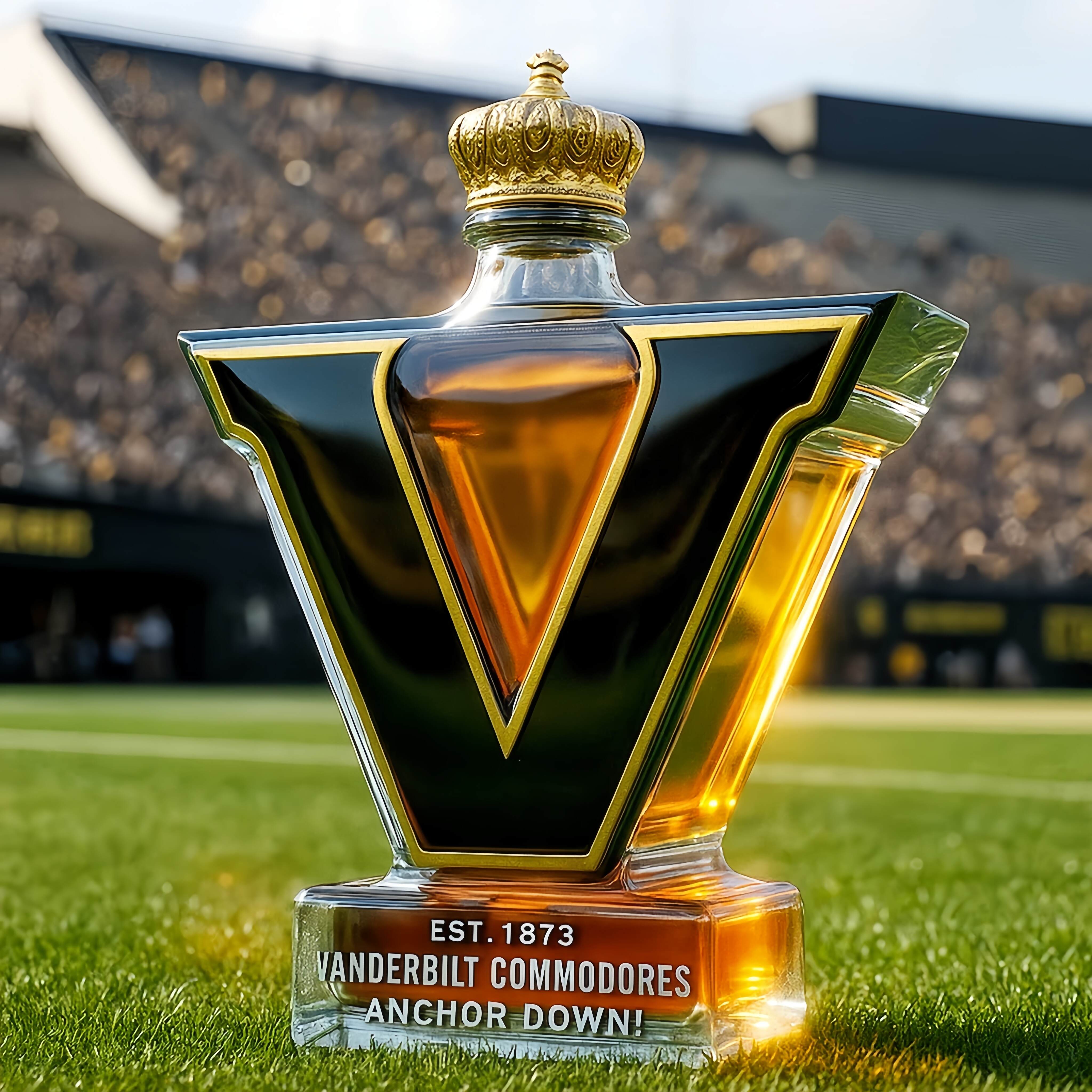 VANDERBILT COMMODORES ANCHOR DOWN Limited Edition Whisky Bottle