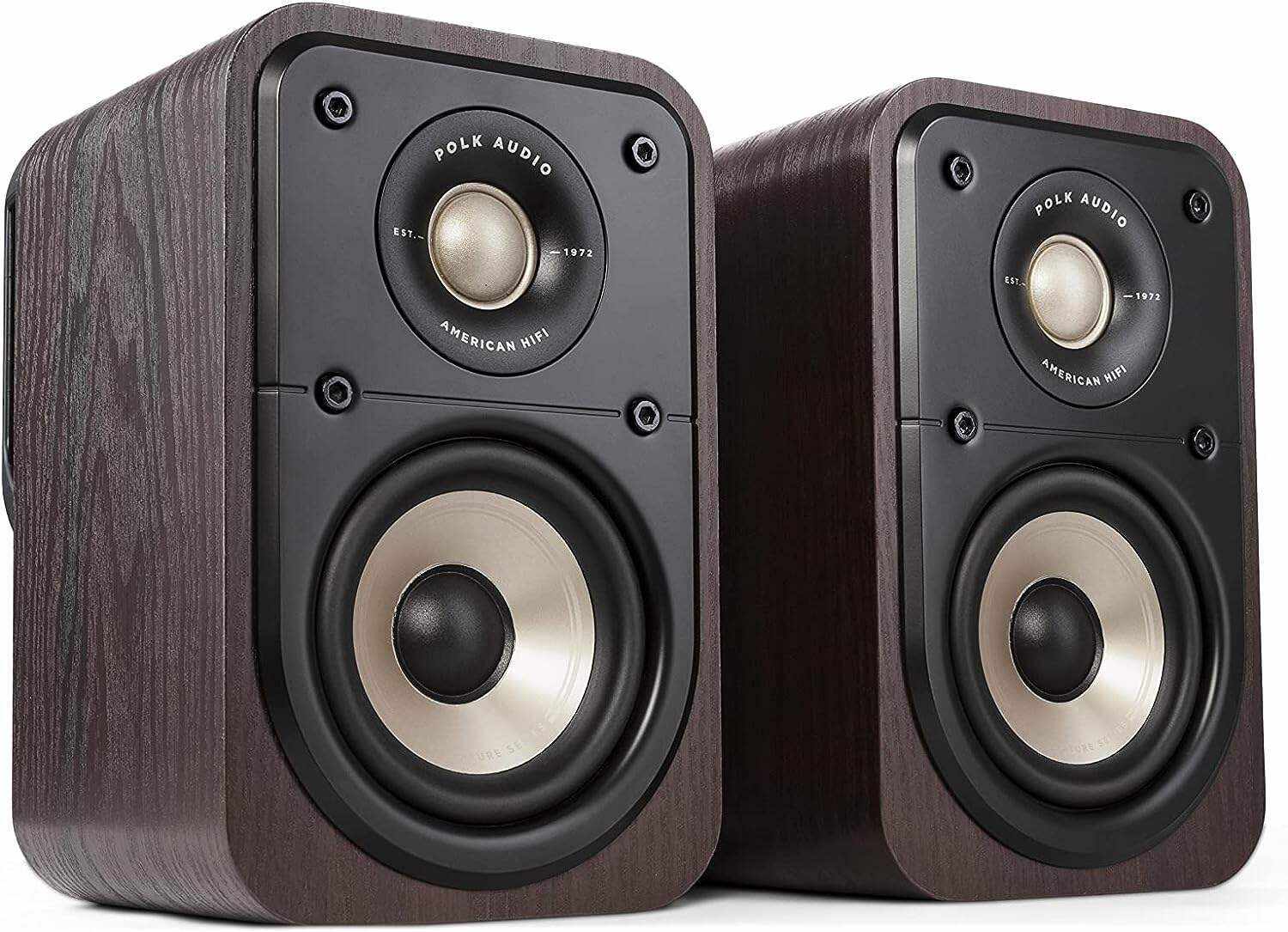Polk Audio Signature Elite ES20 Bookshelf Speaker - Hi-Res Audio Certified,Dolby Atmos & DTS:X Compatible, 1