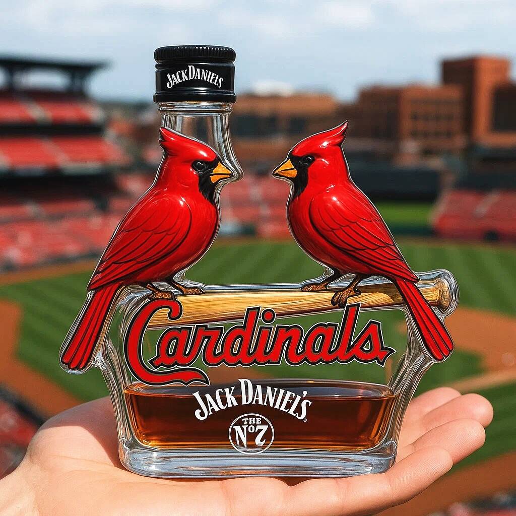 St. Louis Cardinals whisky bottle