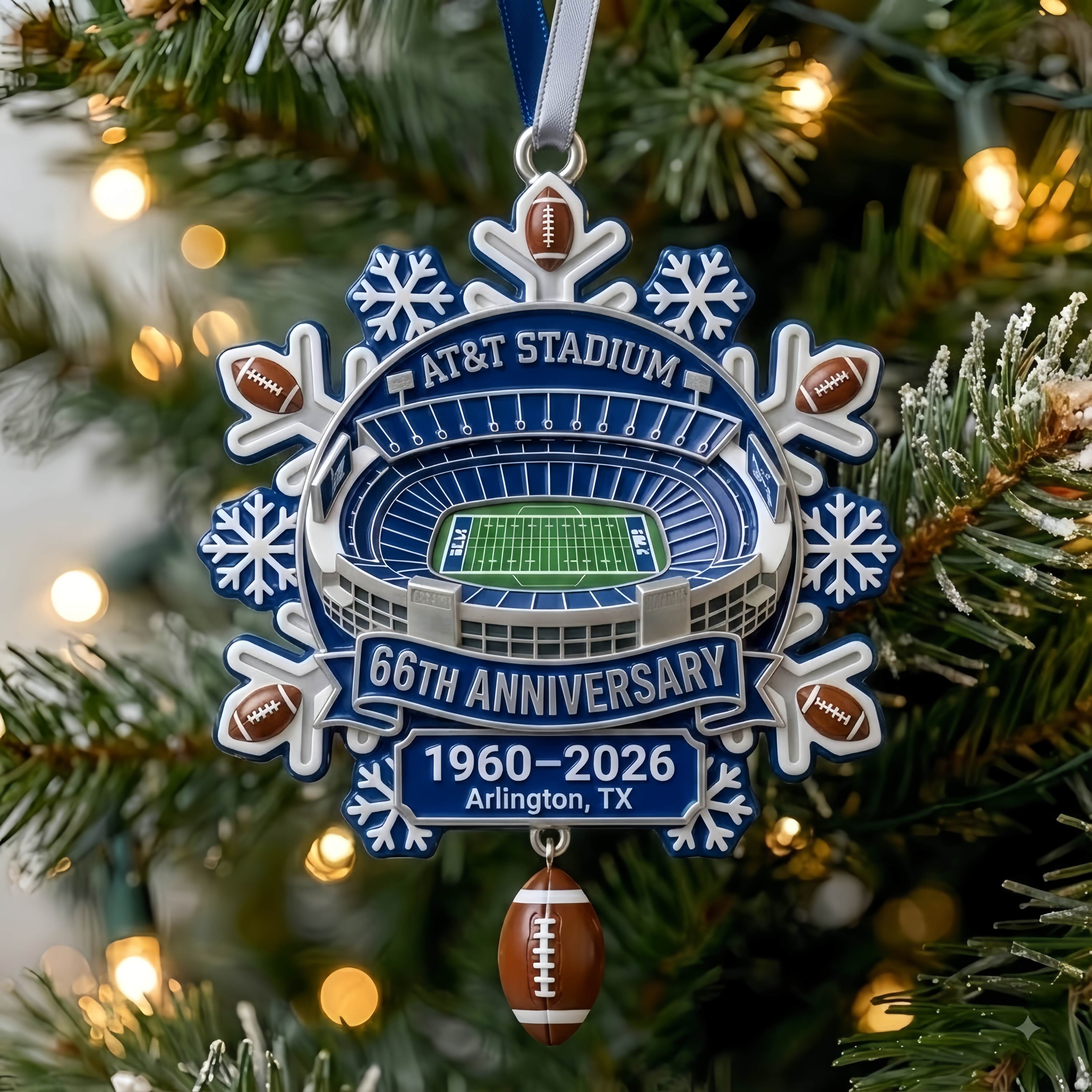 AT&T Stadium Anniversary Snowflake | 66th Edition
