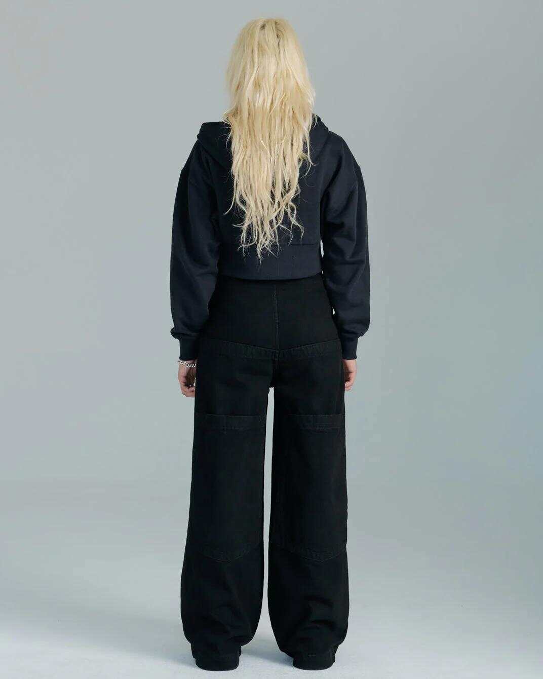 The Camilla Jeans. 27”. Jet Black.